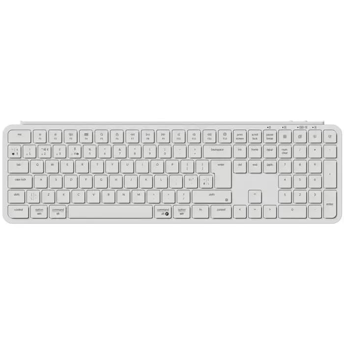 Tipkovnica Keychron B6 Pro, bežična, bluetooth, UK/HR Layout, bijela