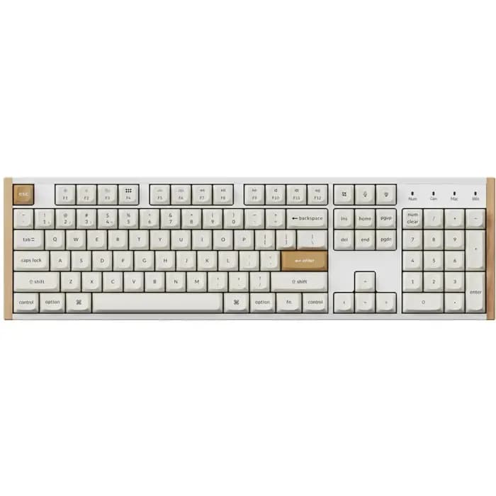 Tipkovnica Keychron K10 HE Special Edition, bežična, gaming, mehanička, magnetic switches, US/HR Layout, RGB, bijelo-smeđa