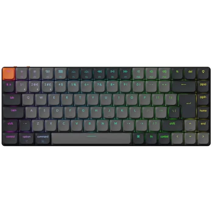Tipkovnica Keychron K3 V3, bežična, gaming, mehanička, red switches, UK/HR Layout, RGB, TKL, crna