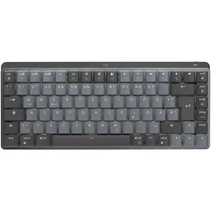 Tipkovnica Logitech MX Mechanical Mini, bežična, mehanička, tactile switches, TKL, US Layout, crna