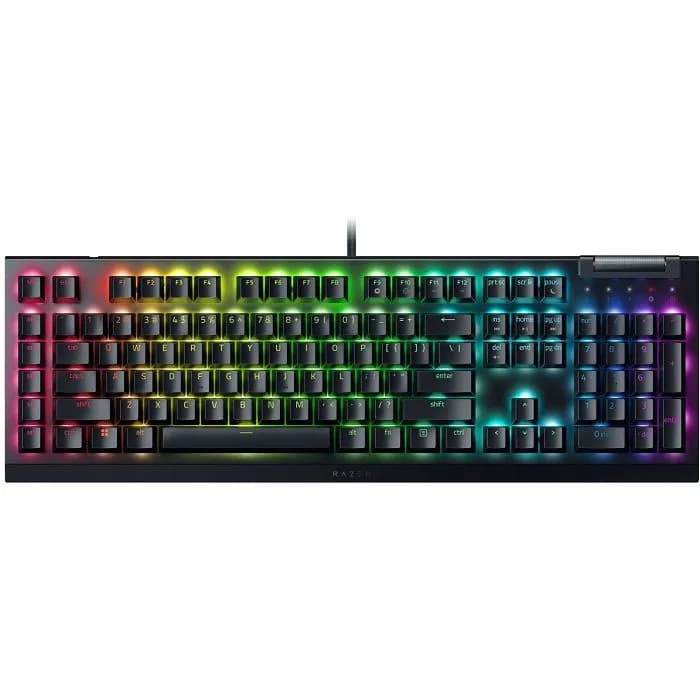Tipkovnica Razer BlackWidow V4 X, žičana, gaming, mehanička, green switches, US/HR Layout, RGB, crna, RZ03-04700100-R3M1