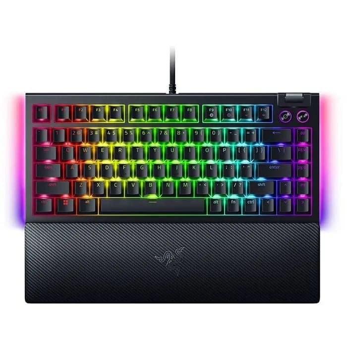 Tipkovnica Razer BlackWidow V4, žičana, gaming, mehanička, orange switches, US/HR Layout, RGB, TKL, crna, RZ03-05000100-R3M1