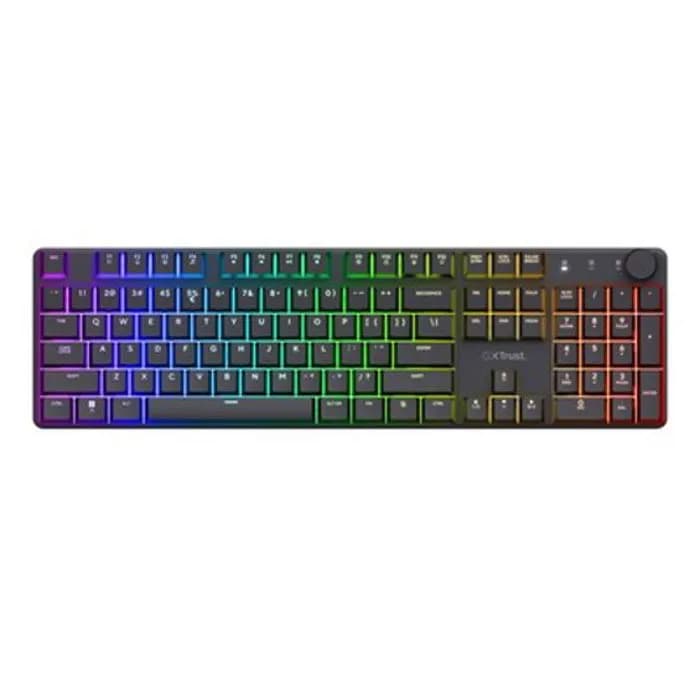 Tipkovnica Trust GXT 868 Torix, žičana, gaming, mehanička, US Layout, RGB, Black