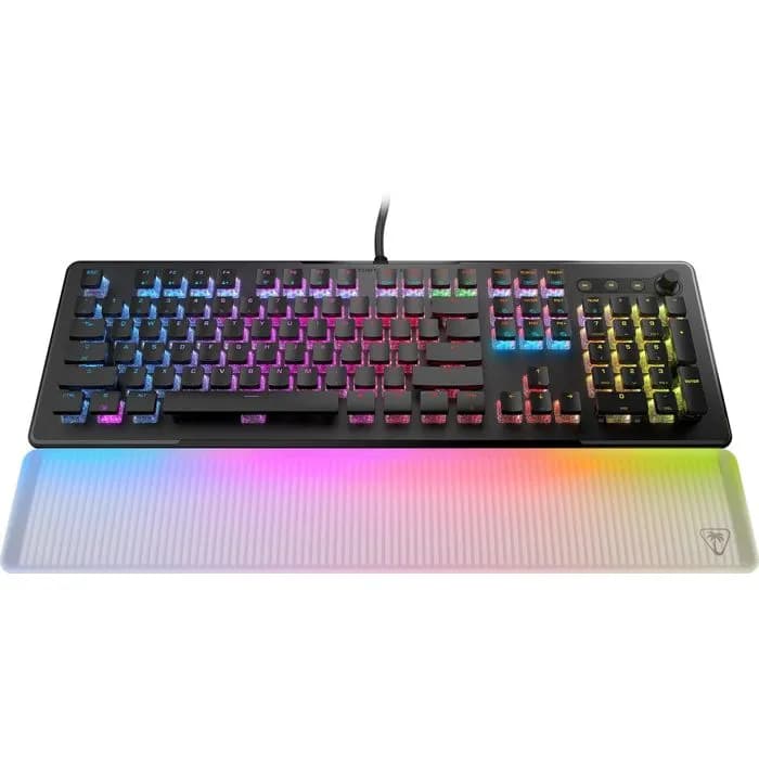 Tipkovnica Turtle Beach Vulcan II Max, žičana, gaming, optomehanička, linear optical switches, RGB, US Layout, Black
