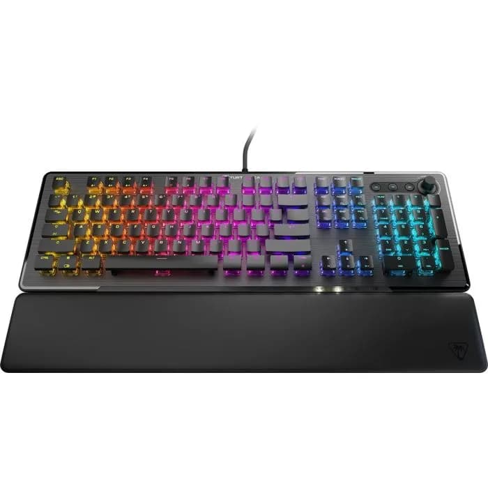 Tipkovnica Turtle Beach Vulcan II, žičana, gaming, mehanička, red switches, RGB, US Layout, Black