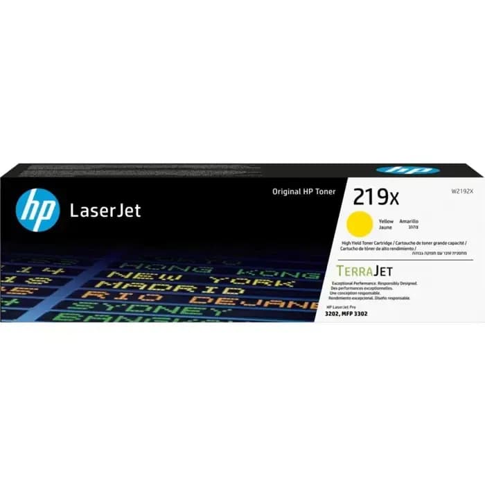 Toner HP 219X, W2192X, Yellow