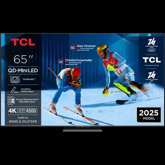 TV TCL 65" 65C8K, QD-Mini LED, 4K, 144Hz, Smart TV