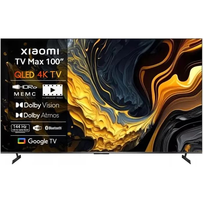 TV Xiaomi Max 100" L100MA-MAXEU, QLED, 4K, 144Hz, Smart TV