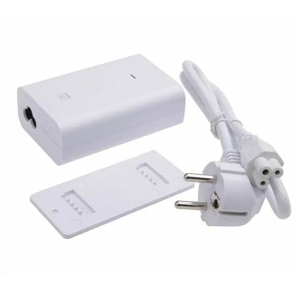 Ubiquiti Networks U-POE-AF, Gigabit PoE Injector, 48V/0.32A (15,4W) - white. Pin powering 4,5 (+), 7,8 (-)