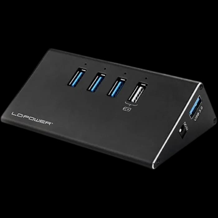 USB Hub LC-Power LC-HUB-ALU-2B-4, 4xUSB A 3.0 + strujni adapter