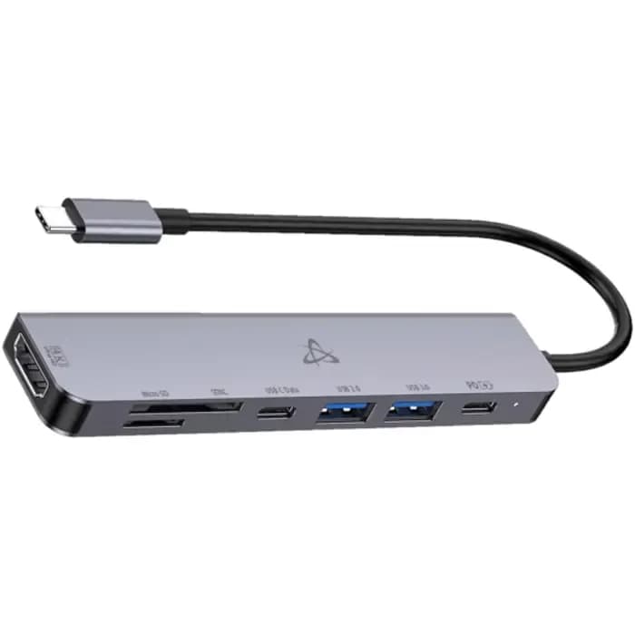 USB Hub SBOX H-999, 2xUSB-C, 2xUSB-A, srebrni