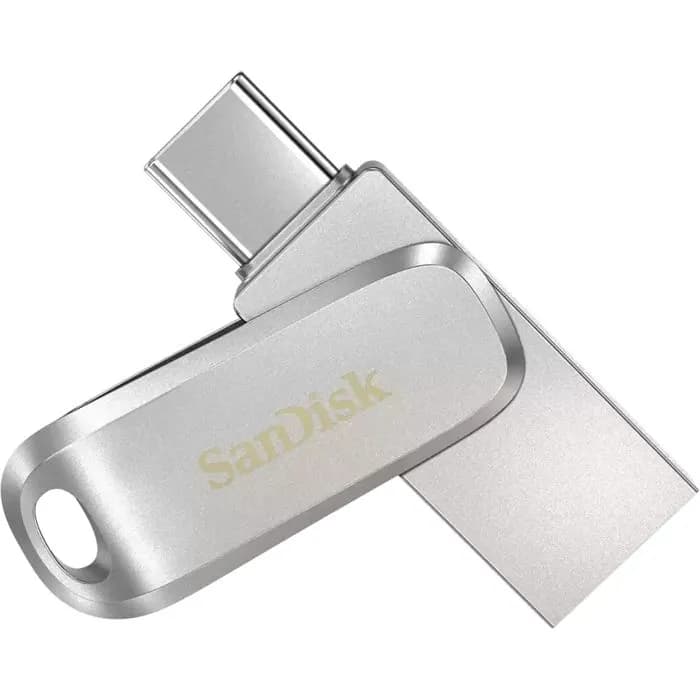 USB stick Sandisk Ultra Dual Drive Luxe, USB 3.2, 128GB, Silver