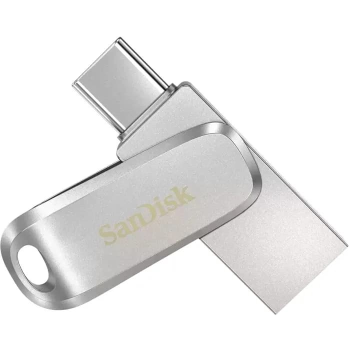 USB stick Sandisk Ultra Dual Drive Luxe, USB 3.2, 64GB, Silver