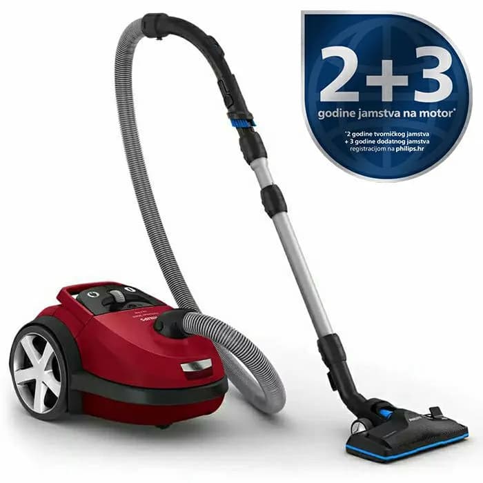 Usisavač Philips Performer Silent FC8784/09, 4L, 750W, crveni