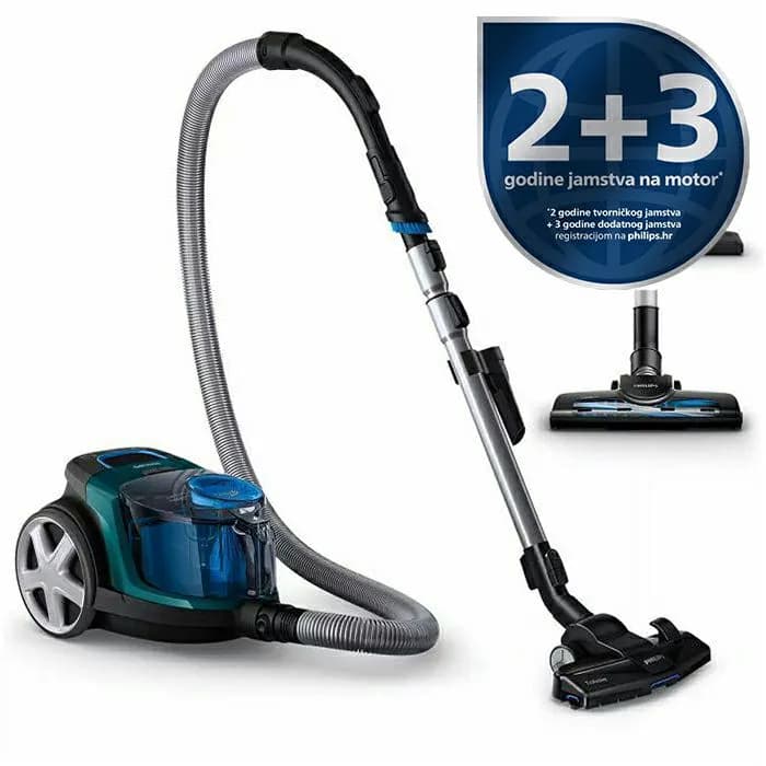 Usisavač Philips PowerPro Compact FC9334/09, 1.5L, 900W, plavi