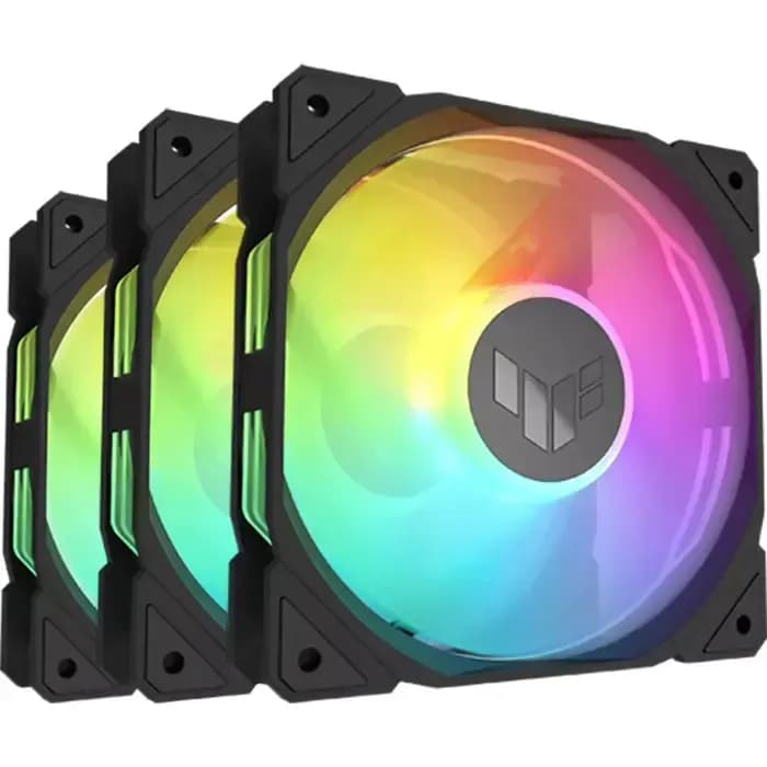 Ventilator za kućište Asus TUF Gaming TR120 ARGB, 120mm, ARGB, PWM, crni (3 komada)