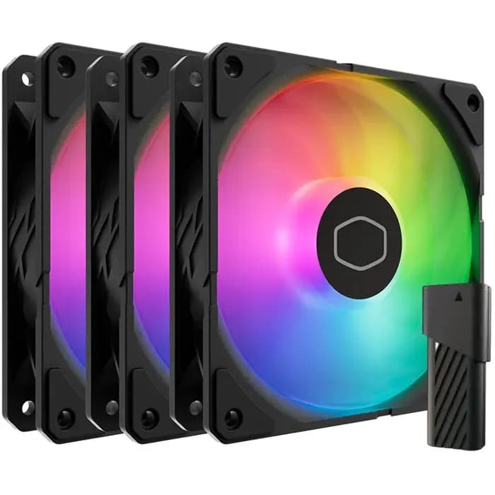 Ventilator za kućište Cooler Master SickleFlow Edge 120 ARGB, 120mm, PWM, crni (3 komada)