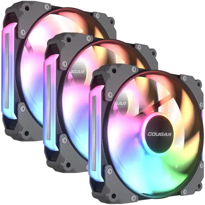 Ventilator za kućište Cougar Apolar 120 ARGB, 120mm, PWM, crni (3 komada)