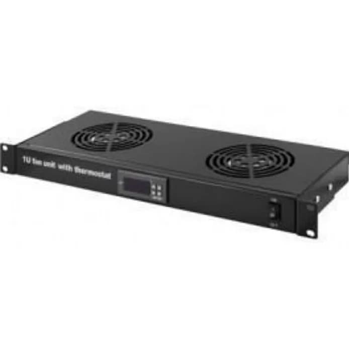 Ventilatorska jedinica NaviaTec, 19", 1U, 2 ventilatora, s digitalnim termostatom