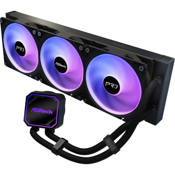 Vodeno hlađenje ASRock Pro 360 ARGB, 3x120mm, Intel i AMD, crno