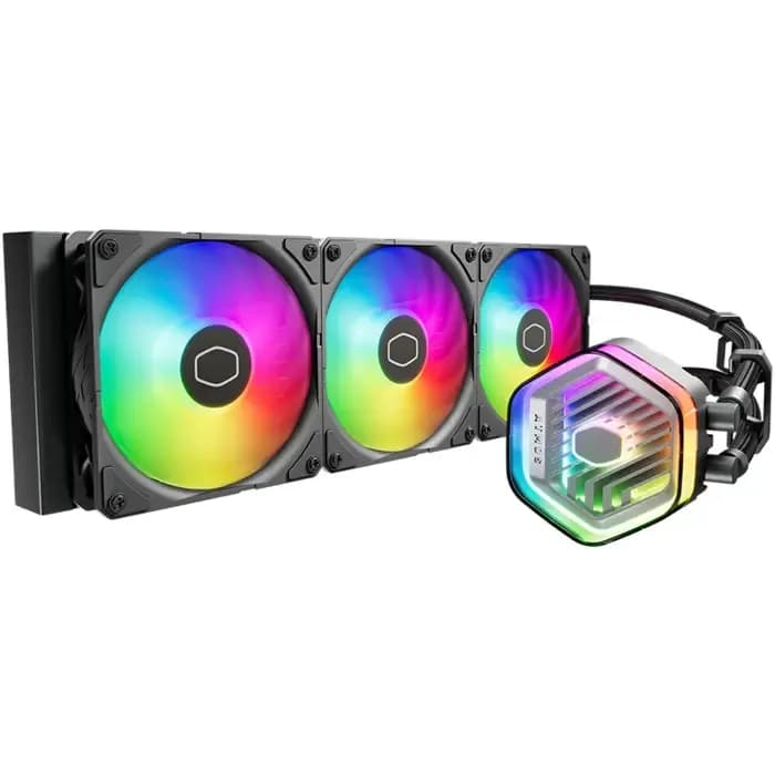 Vodeno hlađenje Cooler Master MasterLiquid 360 Atmos, 3x120mm ARGB, Intel i AMD, crno