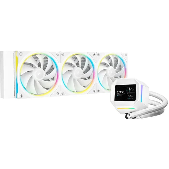 Vodeno hlađenje DeepCool LM360 WH, 3x120mm ARGB, Intel i AMD, bijelo