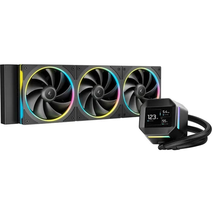 Vodeno hlađenje DeepCool LM360, 3x120mm ARGB, Intel i AMD, crno