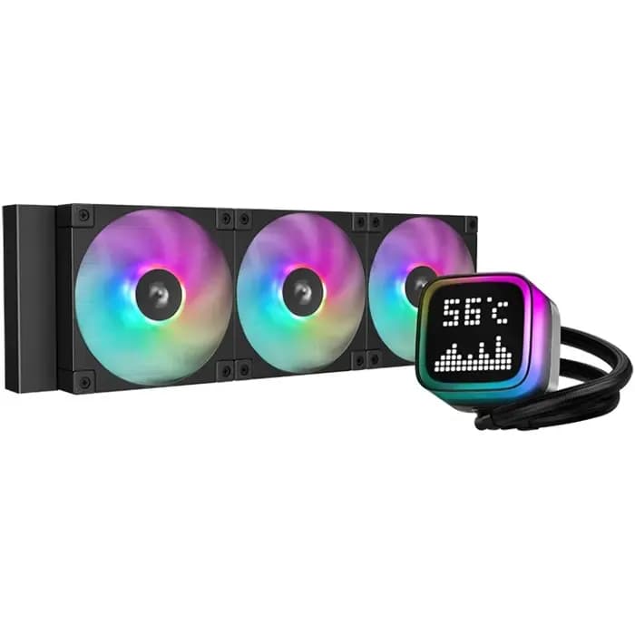 Vodeno hlađenje DeepCool LP360, 3x120mm ARGB, Intel i AMD, crno