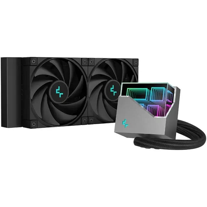 Vodeno hlađenje DeepCool LT520, 2x120mm, Intel i AMD, crno