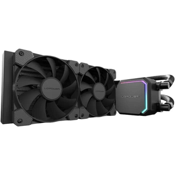 Vodeno hlađenje LC-Power JetFlow LC-CC-240-B, 2x120mm, Intel i AMD, crno