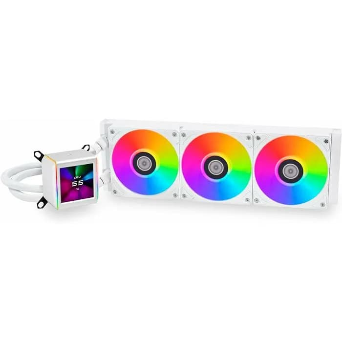 Vodeno hlađenje Lian Li Galahad II LCD, 3x120mm ARGB, Intel i AMD, bijelo