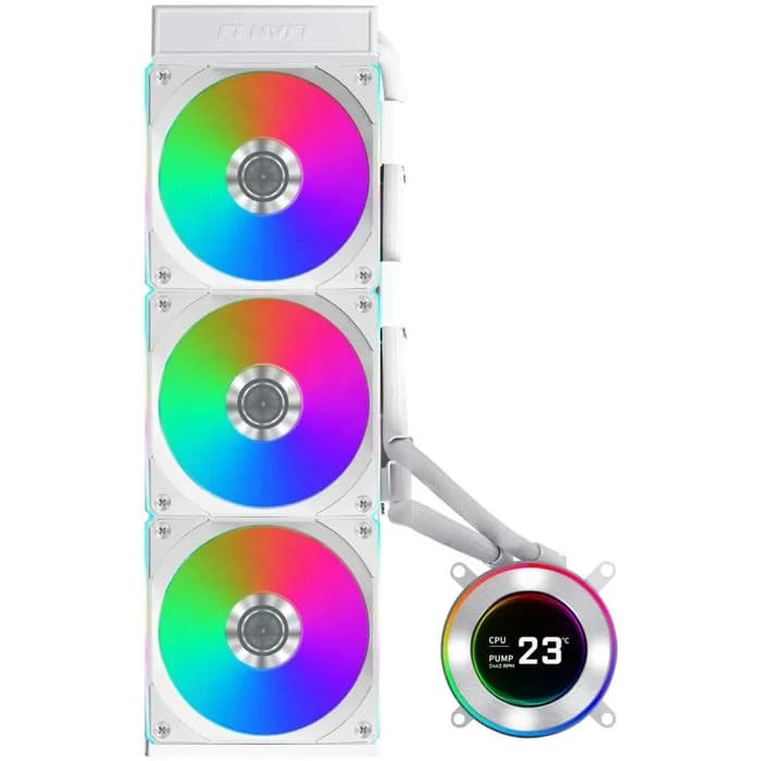 Vodeno hlađenje Lian Li HydroShift II LCD-C 360CL, 3x120mm ARGB, Intel i AMD, bijelo