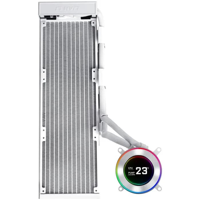 Vodeno hlađenje Lian Li HydroShift II LCD-C 360N Fanless, 3x120mm, Intel i AMD, bez ventilatora, bijelo