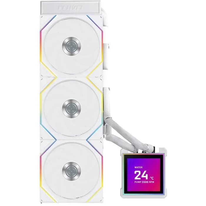 Vodeno hlađenje Lian Li HydroShift II LCD-S 360TL, 3x120mm ARGB, Intel i AMD, bijelo