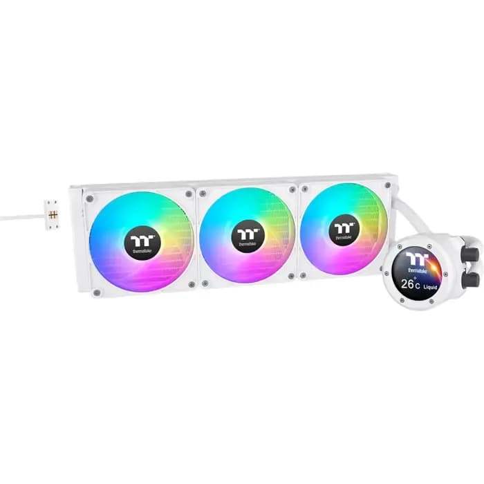Vodeno hlađenje Thermaltake TH420 V2 Ultra EX ARGB, 3x140mm, Intel i AMD, bijelo