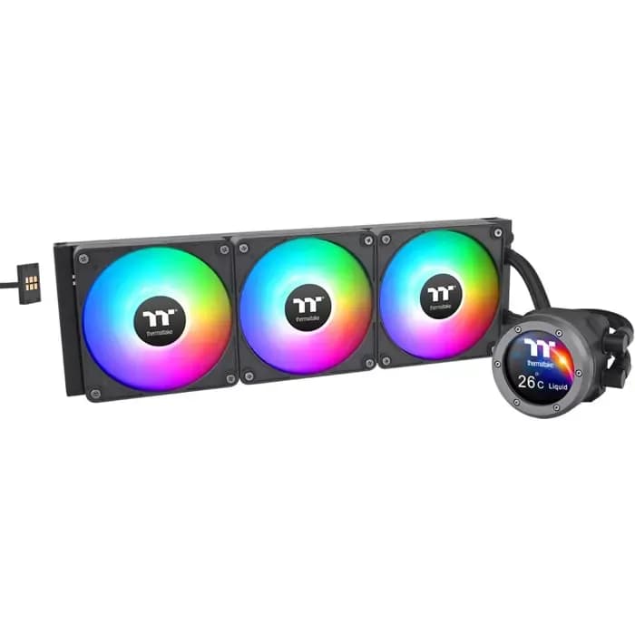 Vodeno hlađenje Thermaltake TH420 V2 Ultra EX ARGB, 3x140mm, Intel i AMD, crno
