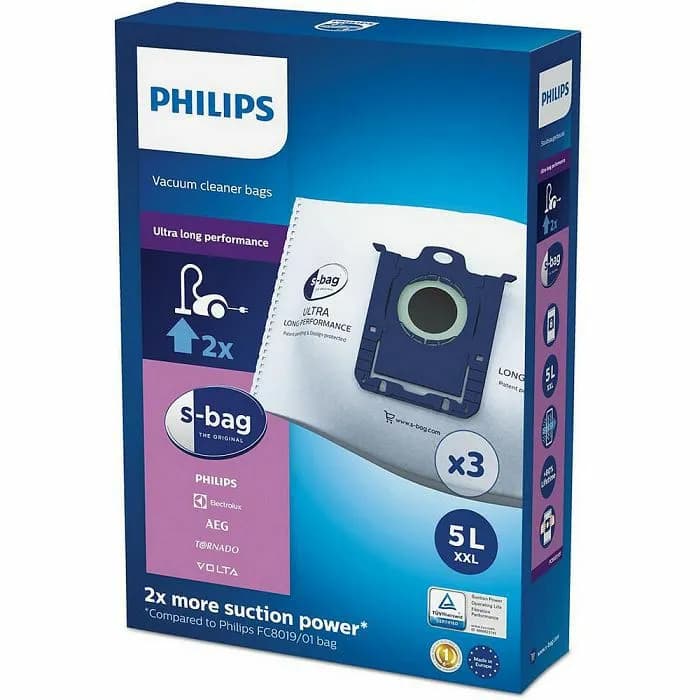 Vrećice za usisavač Philips s-bag XXL FC8027/01, 3 komada