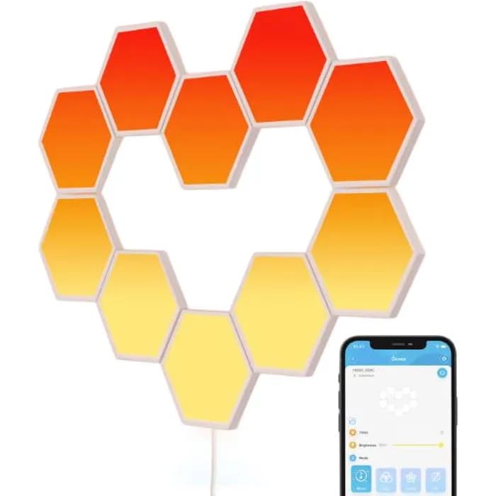Zidni panel Govee B6061C01, WiFi, Bluetooth, RGBIC, 10 komada