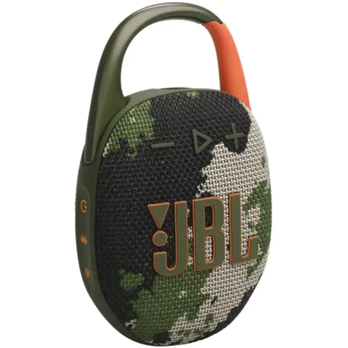 Zvučnik JBL Clip 5, bežični, bluetooth, vodootporan IP67, 7W, maskirni, JBLCLIP5SQUAD