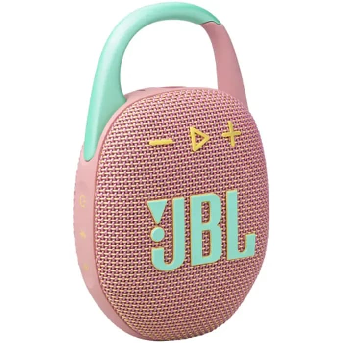 Zvučnik JBL Clip 5, bežični, bluetooth, vodootporan IP67, 7W, rozi, JBLCLIP5PINK