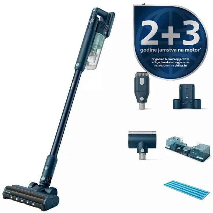Štapni usisavač Philips 5000 Series XC5141/01, bežični, bez vrećice, zeleni