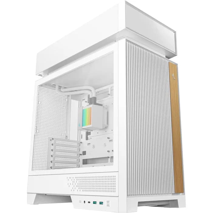 Kućište DeepCool CL6600 WH, Midi tower, kaljeno staklo, bez napajanja, ATX, bijelo