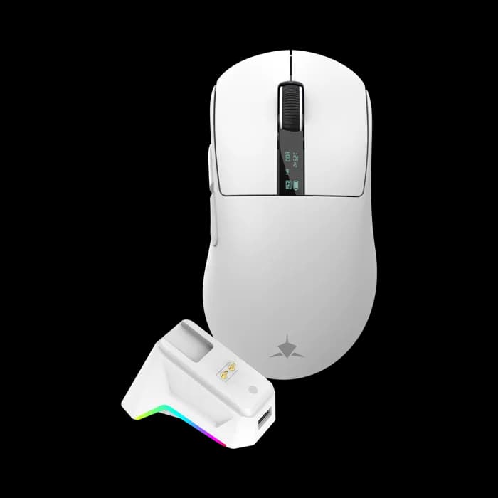 Miš White Shark WGM-5023 Gawain, bežični, gaming, 12000 DPI, bijeli