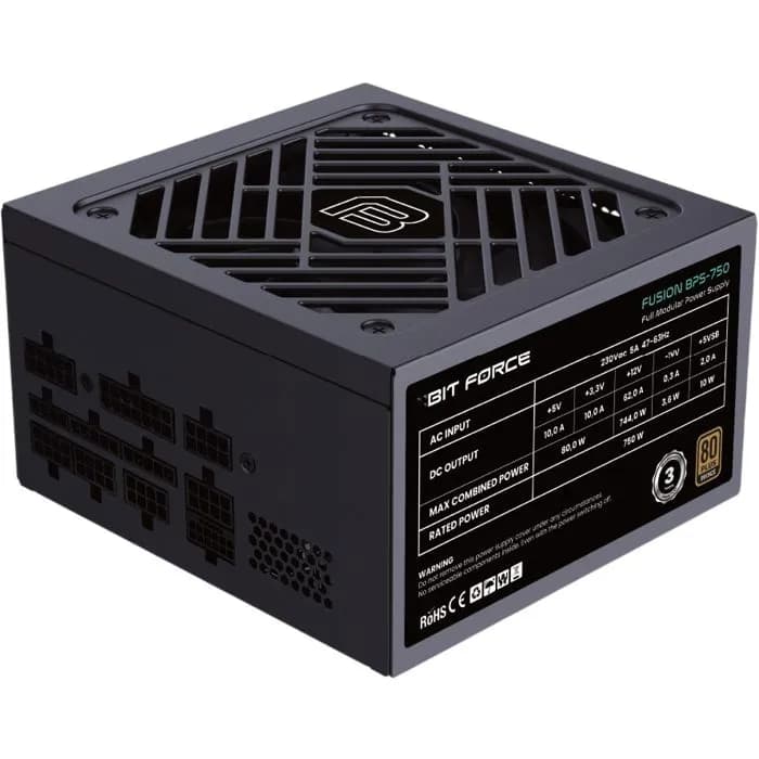 Napajanje Bit Force Fusion BPS-750 ATX 3.1, 750W, 80+ Bronze, modularno, ATX