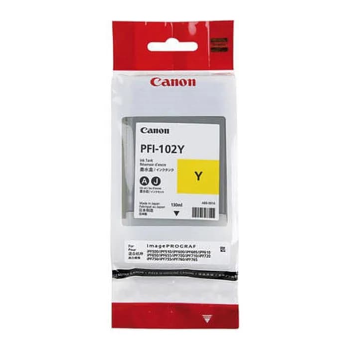Tinta Canon PFI-102, Yellow