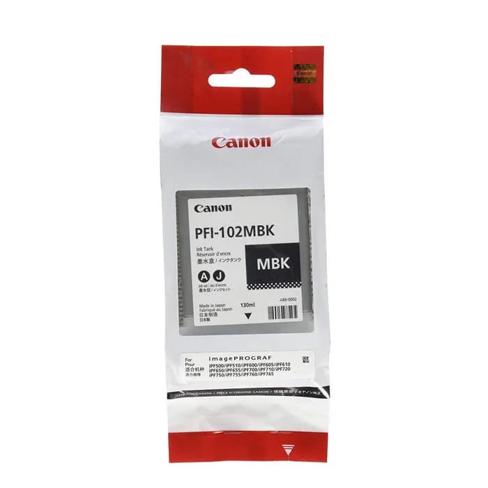 Tinta Canon PFI-102, Matte Black