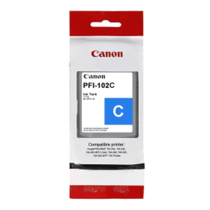 Tinta Canon PFI-102, Cyan