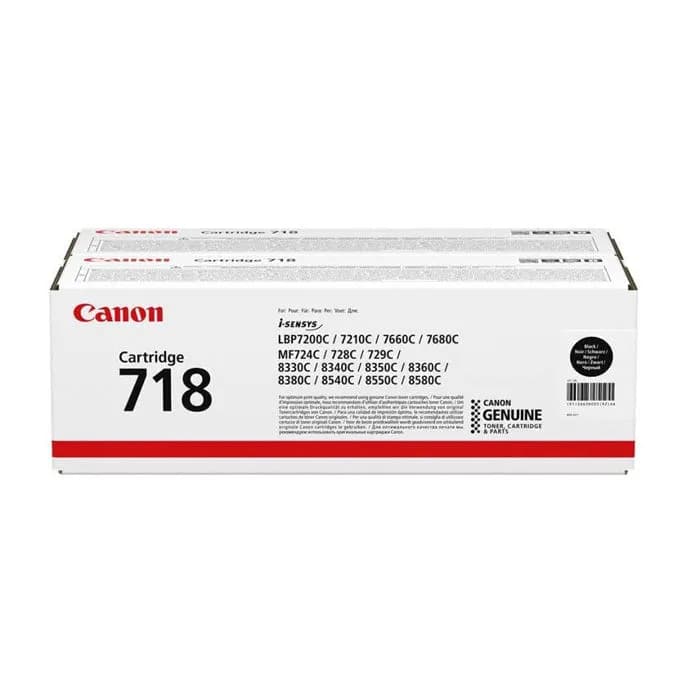 Toner Canon CRG-718Bk, Black, 2 komada