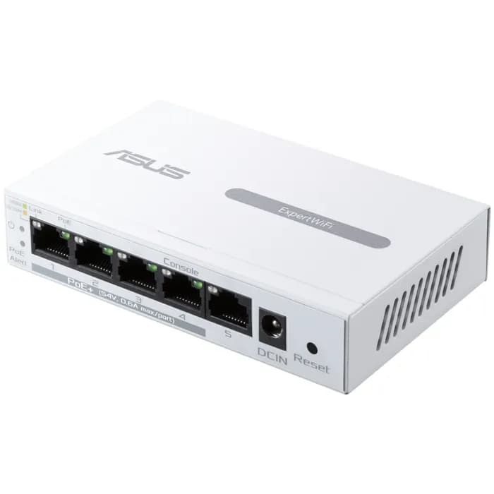 Switch Asus ExpertWiFi EBP15, 5 portni, 5x10/100/1000Mbps, managed, bijeli