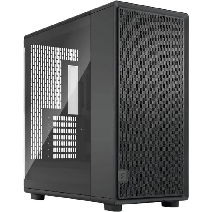Kućište Fractal Epoch XL Black TG, Mid tower, kaljeno staklo, bez napajanja, ATX, crno